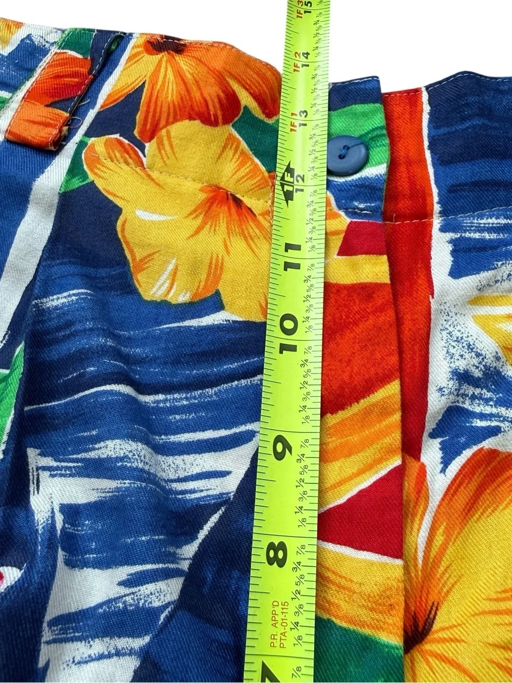 VTG Tropical Floral Two Piece Set Hawaiian Shirt Shorts Matching Resort Set Sz 8